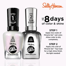 Sally Hansen Miracle Gel Nail Polish 785 Twinkle Whites bottle with cap