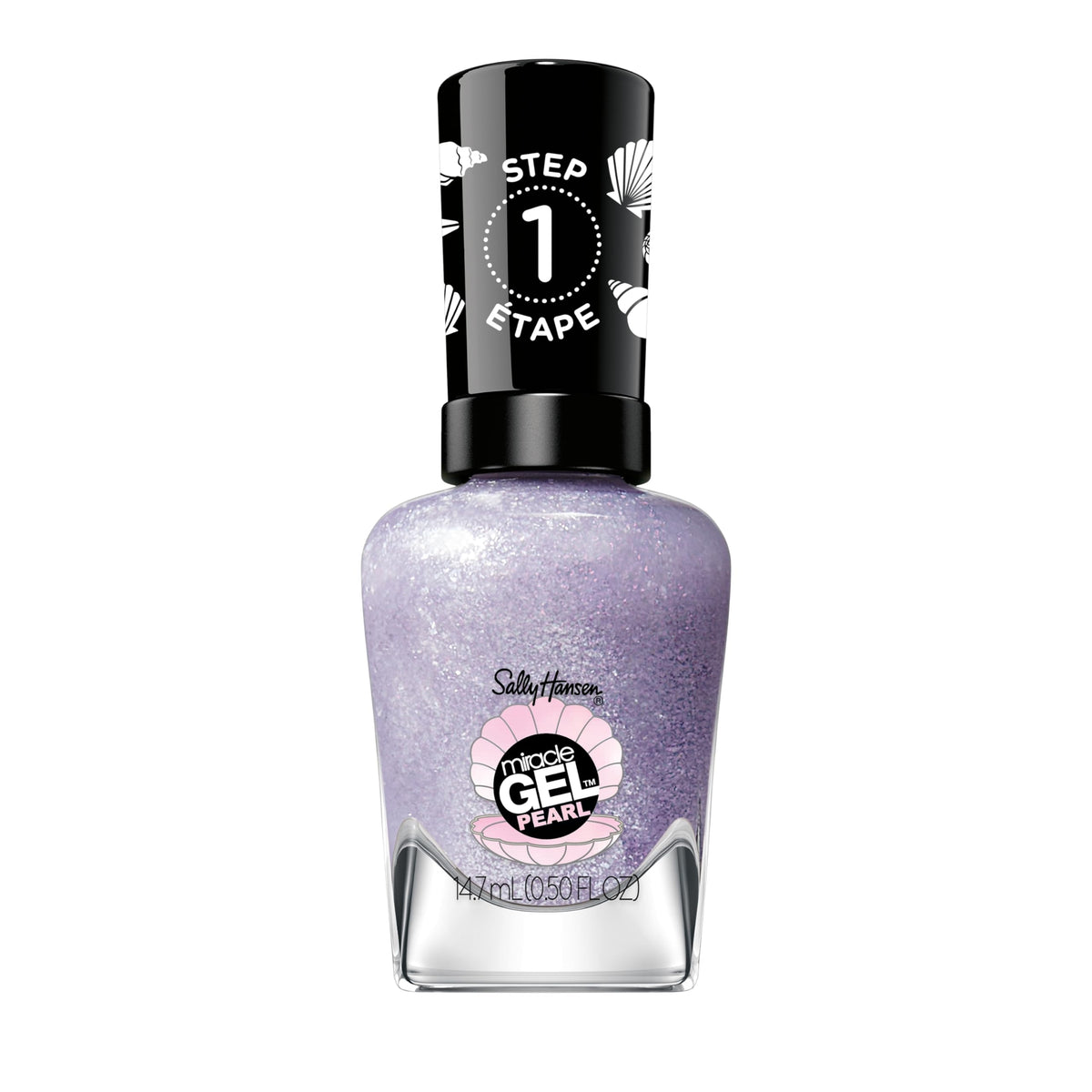 Sally Hansen Miracle Gel Nail Polish 908 Pearlescent Lilac front view