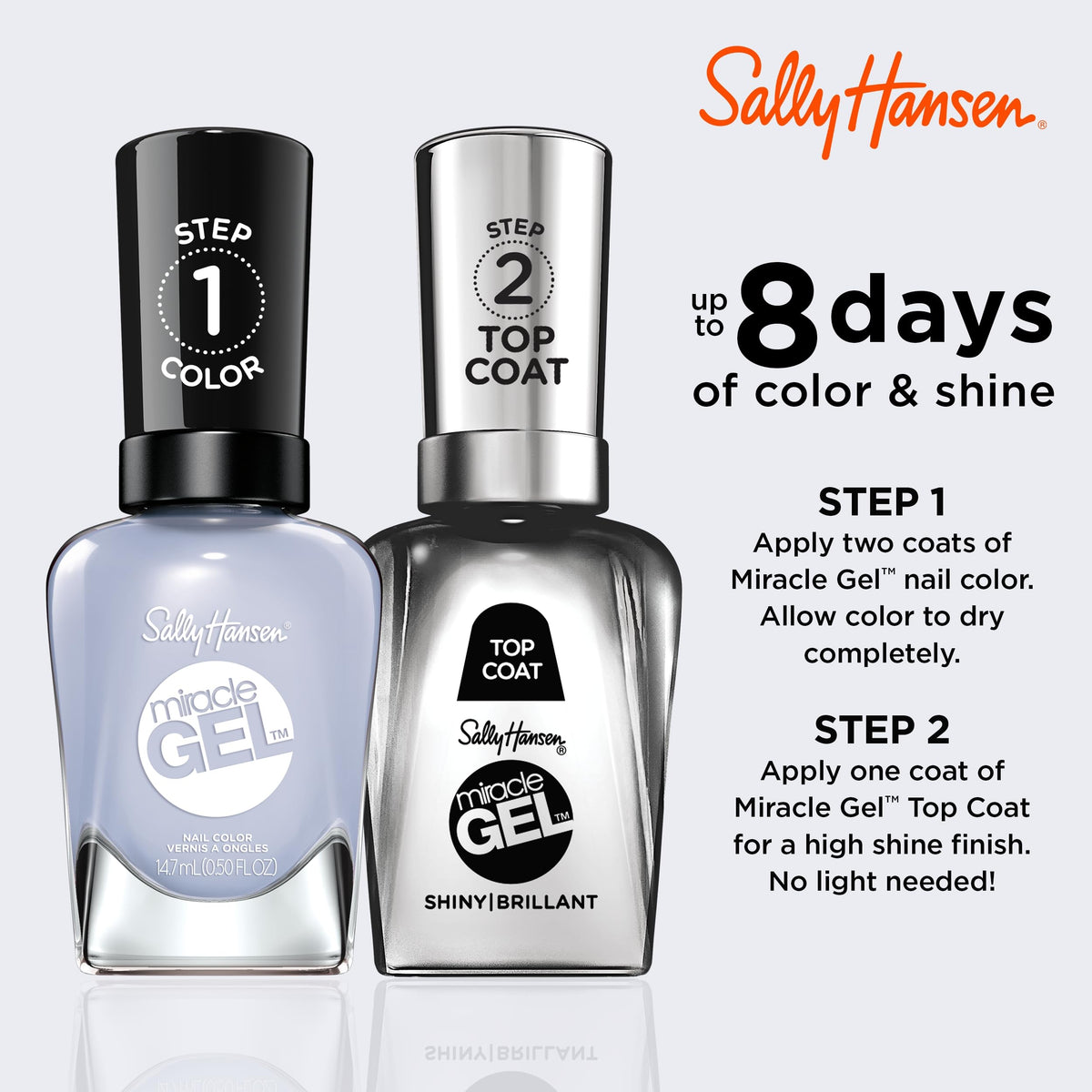 Sally Hansen Miracle Gel Nail Polish bottle with cap