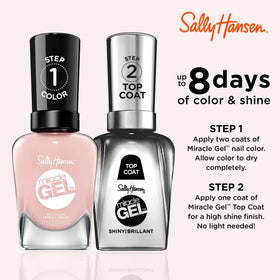 Sally Hansen Miracle Gel Nail Polish bottle with light neutral pink shade