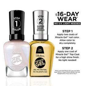 Sally Hansen Miracle Gel Nail Polish Chics in Charge bottle with brush