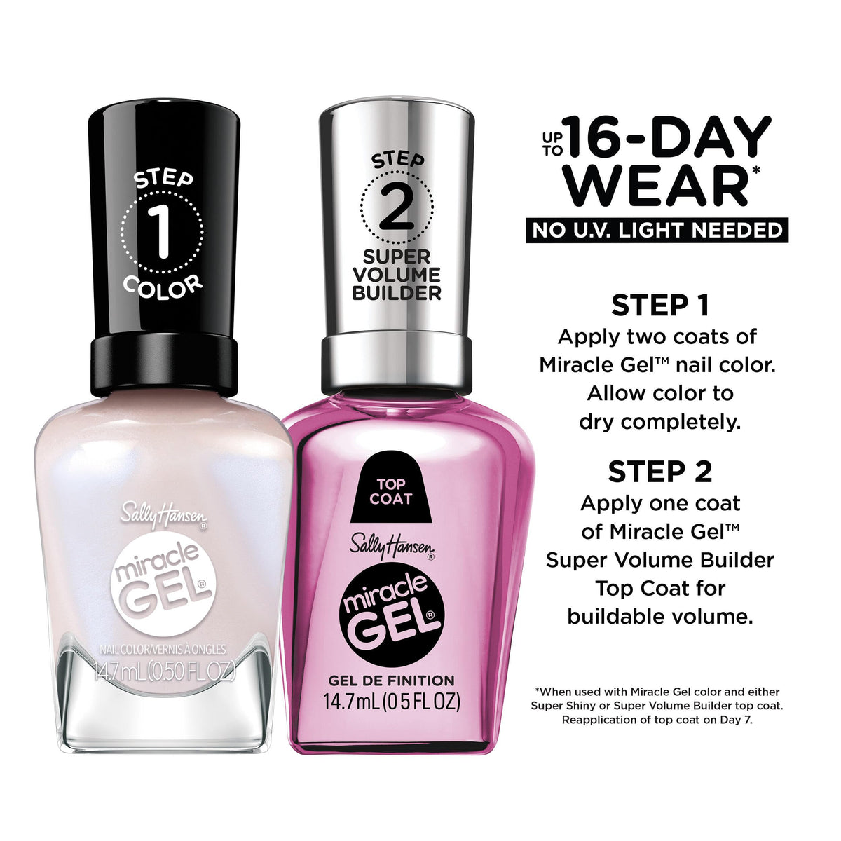 Sally Hansen Miracle Gel Nail Polish Chics in Charge swatch on nails