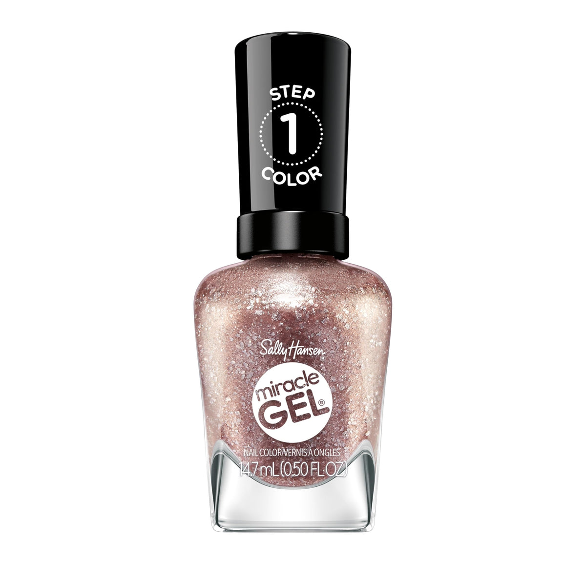 Sally Hansen Miracle Gel Nail Polish Gilded Gossip bottle front view