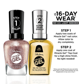 Sally Hansen Miracle Gel Nail Polish Gilded Gossip swatch on nails