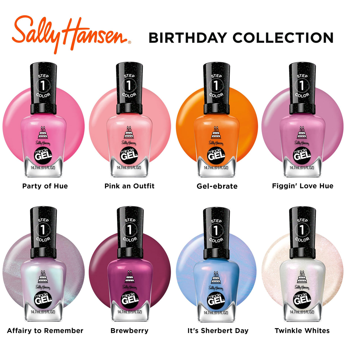 Sally Hansen Miracle Gel Nail Polish in a beauty setup
