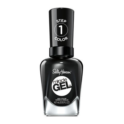 Sally Hansen Miracle Gel Nail Polish Onyx-Pected front view