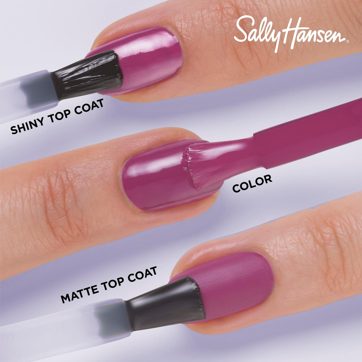 Sally Hansen Miracle Gel Neons 54 Violet Voltage nail polish bottle with cap