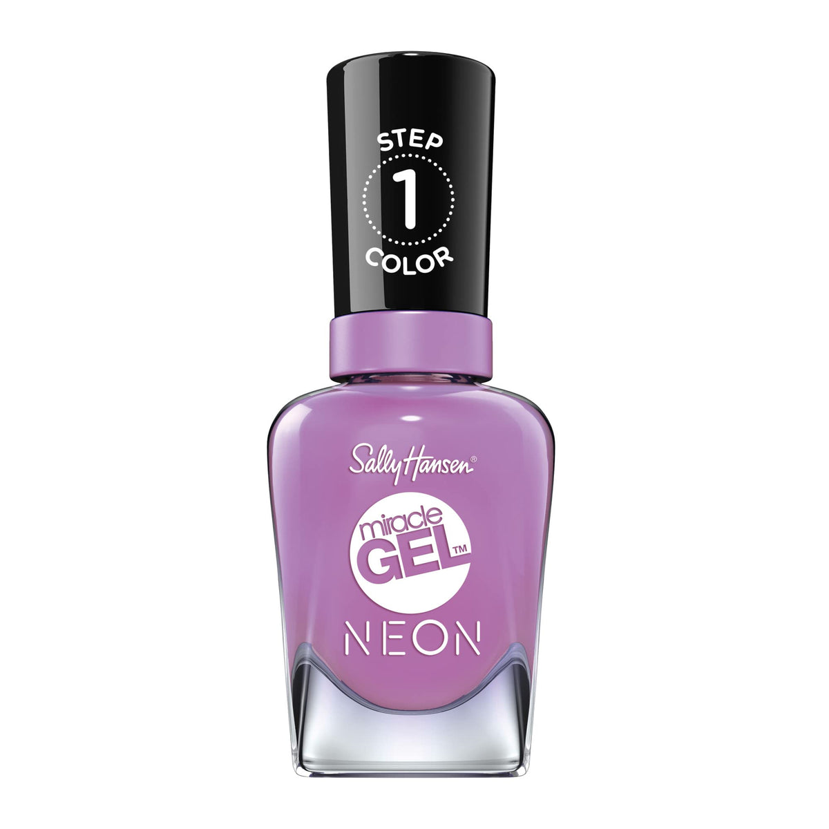 Sally Hansen Miracle Gel Neons 54 Violet Voltage nail polish front view
