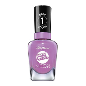 Sally Hansen Miracle Gel Neons 54 Violet Voltage nail polish front view