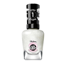 Sally Hansen Miracle Gel Pearls Milky White Shimmer Nail Polish front view