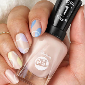 Sally Hansen Miracle Gel polish with top coat beside it
