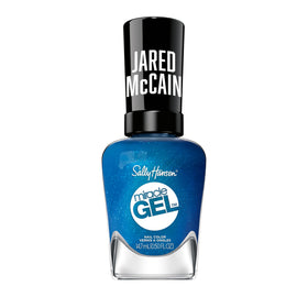 Sally Hansen Miracle Gel x Jared McCain Bucket Blue Nail Polish front view