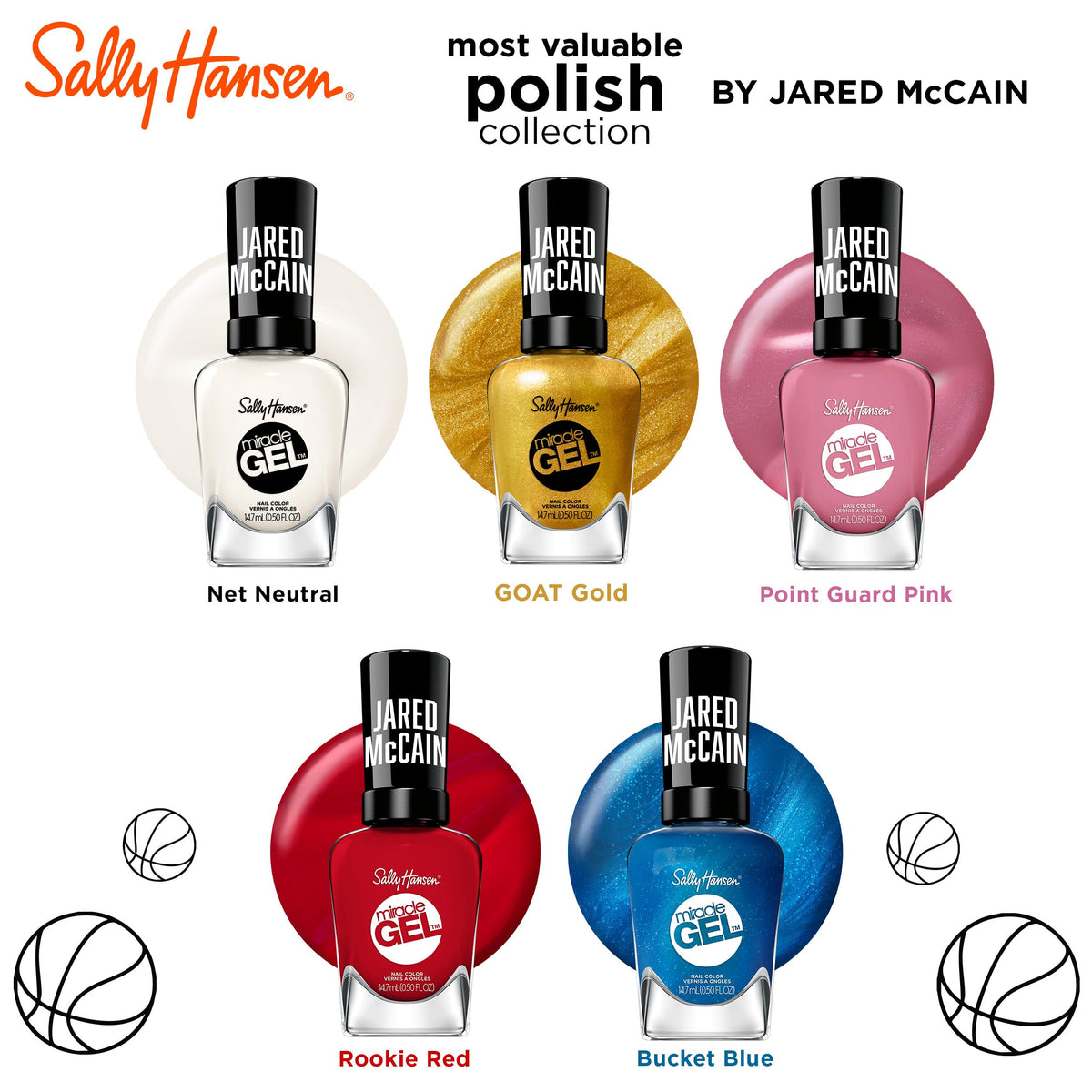 Sally Hansen Miracle Gel x Jared McCain collection display