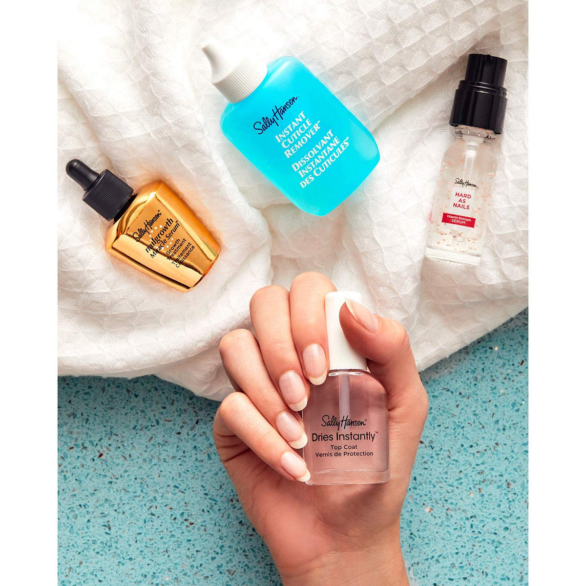 Sally Hansen Nailgrowth Miracle® Serum clear polish on nails