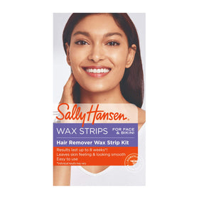 Sally Hansen Wax Kit for Face & Bikini front view with packaging