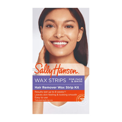 Sally Hansen Wax Kit for Face & Bikini front view with packaging
