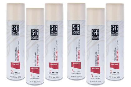 Salon Grafix Hairspray Freezing Mega Hold 10 oz front view