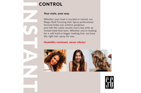 Salon Grafix Hairspray Freezing Mega Hold 10 oz with ingredients list