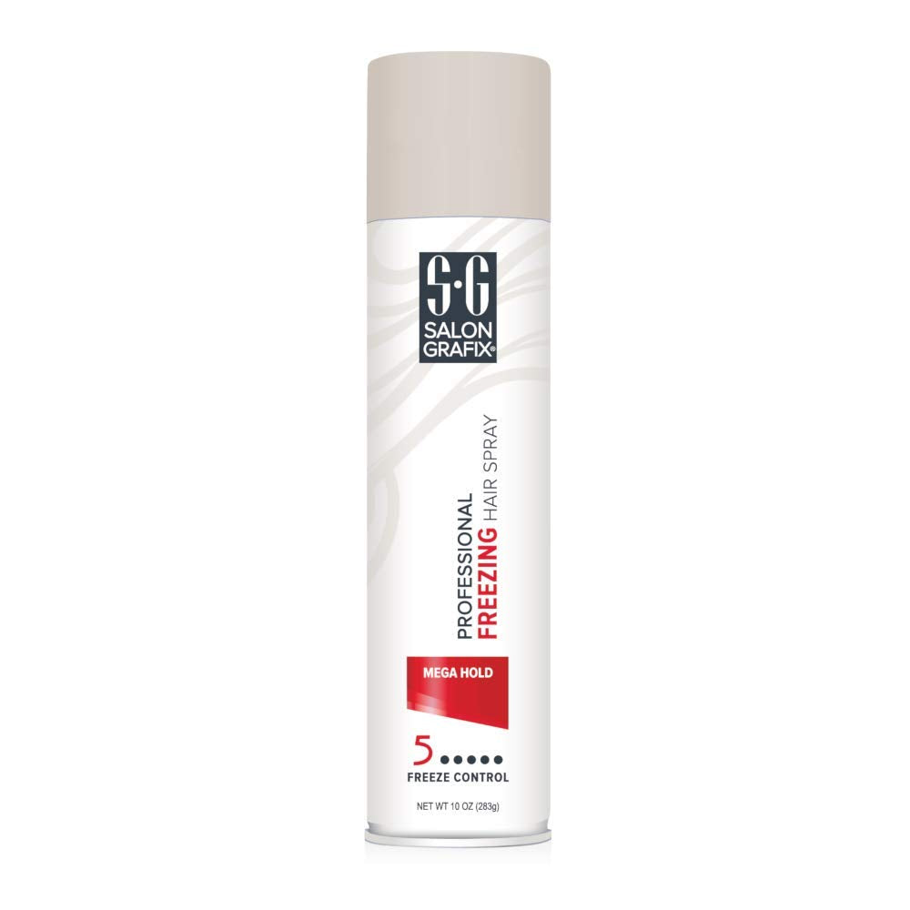 Salon Grafix Mega Hold Hairspray 10 oz back view