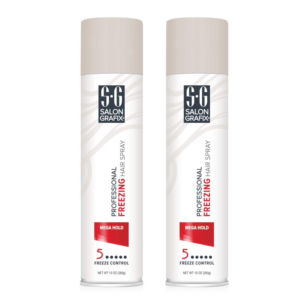Salon Grafix Mega Hold Hairspray 10 oz front view