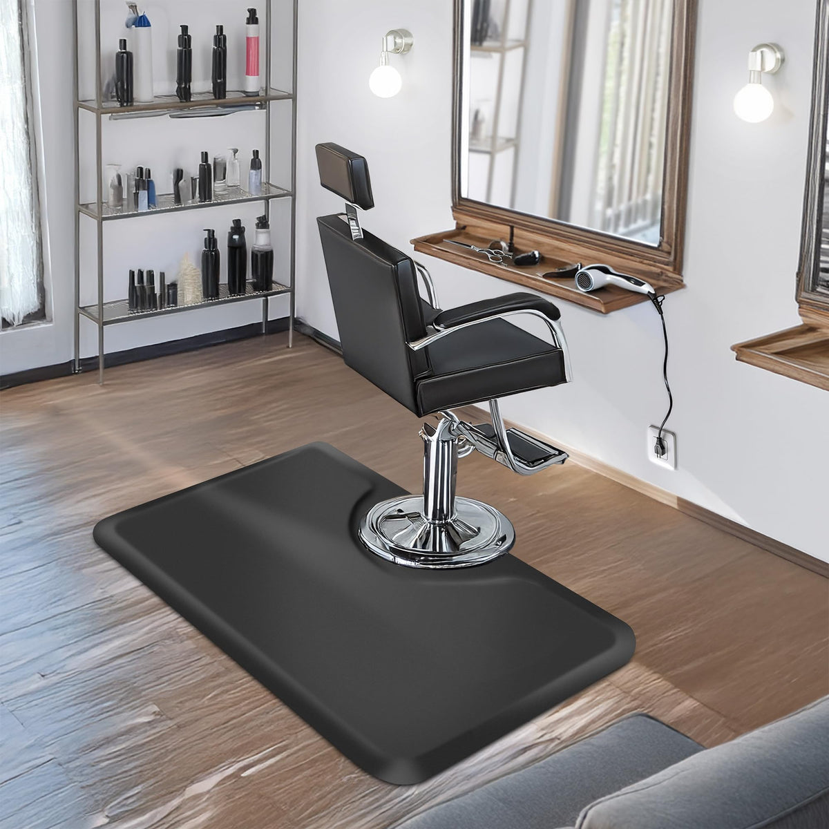 Saloniture Anti-Fatigue Floor Mat with beveled edges
