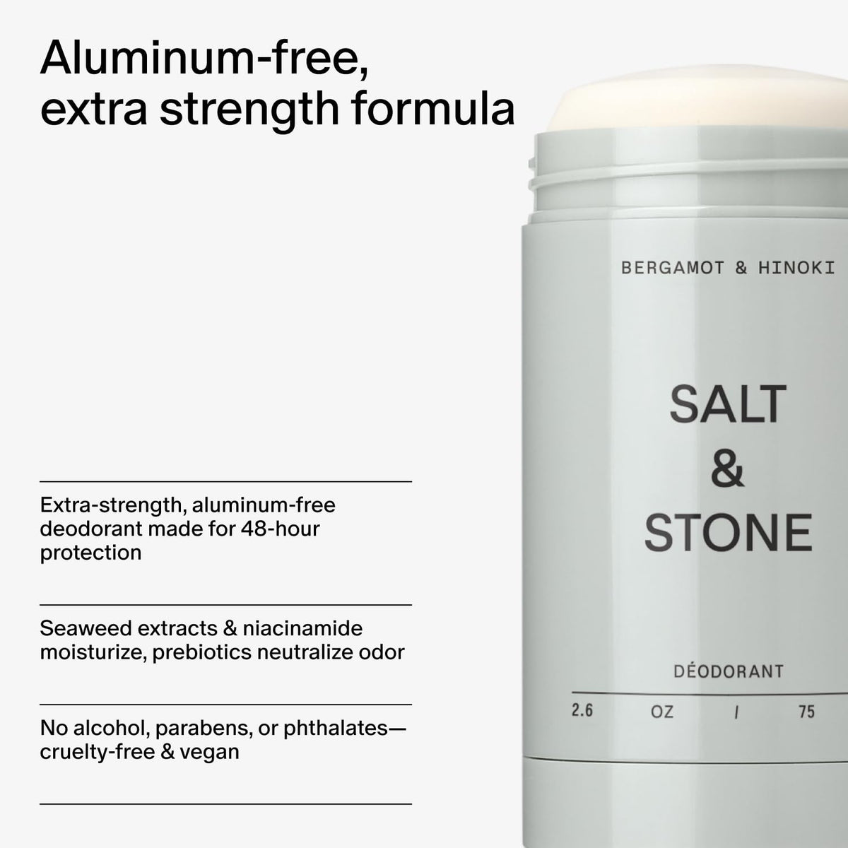 Salt & Stone Aluminum-Free Deodorant in a lifestyle setting