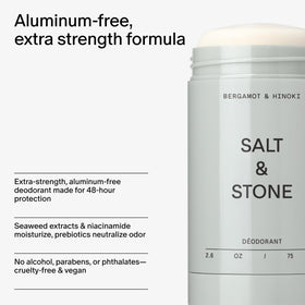 Salt & Stone Aluminum-Free Deodorant in a lifestyle setting