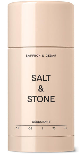 Salt & Stone Aluminum-Free Deodorant Saffron & Cedar front view