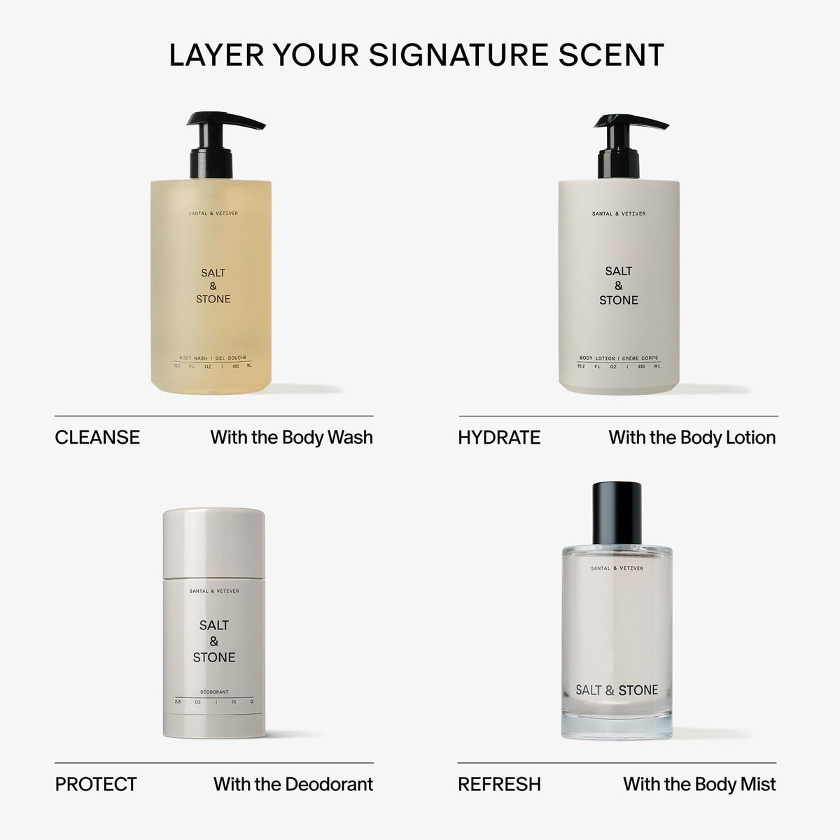 Salt & Stone Body Wash Santal & Vetiver packaging