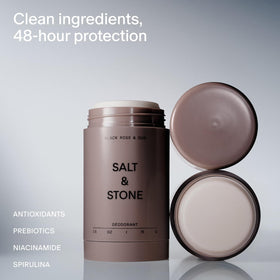 Salt & Stone deodorant showing the top and side