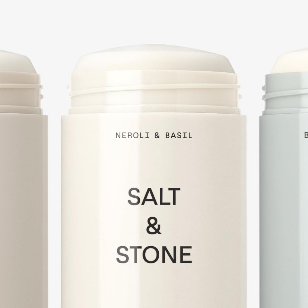 Salt & Stone Deodorant Trio Set with three sticks displayed