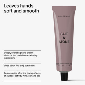 Salt & Stone Hand Cream Black Rose & Oud lifestyle scene