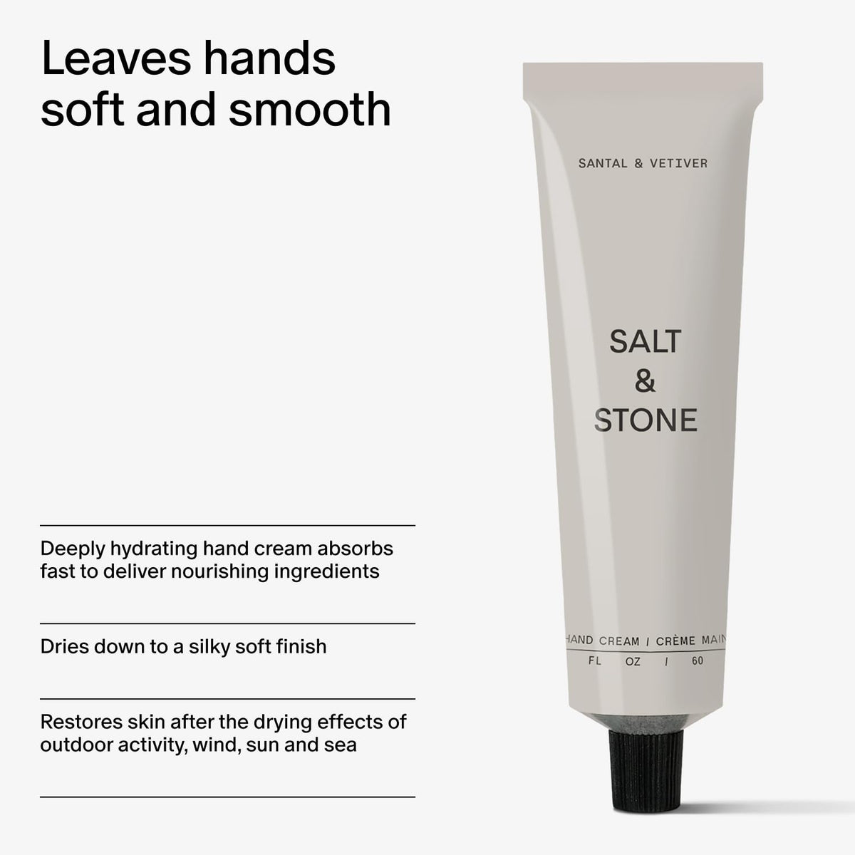 Salt & Stone Hand Cream Santal & Vetiver texture close-up