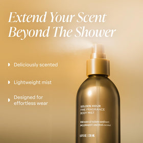 Saltair Body Mist Golden Hour 8 oz bottle side view
