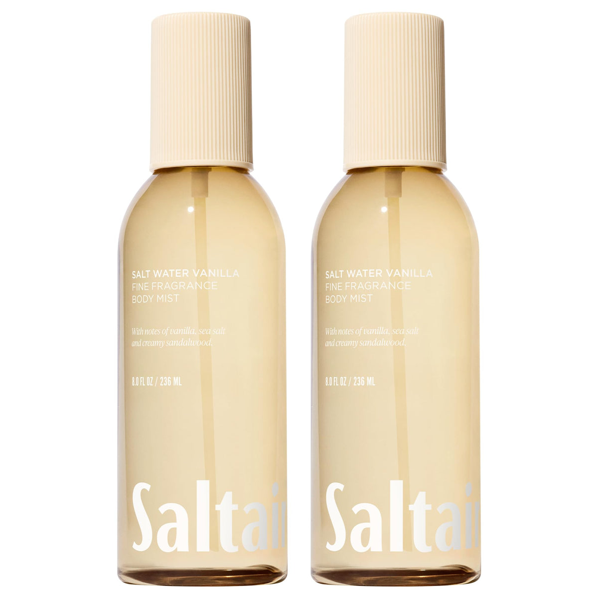 Saltair Body Mist Salt Water Vanilla front view 8 oz bottle