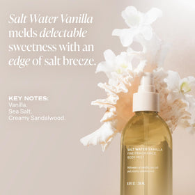 Saltair Body Mist Salt Water Vanilla packaging with two bottles