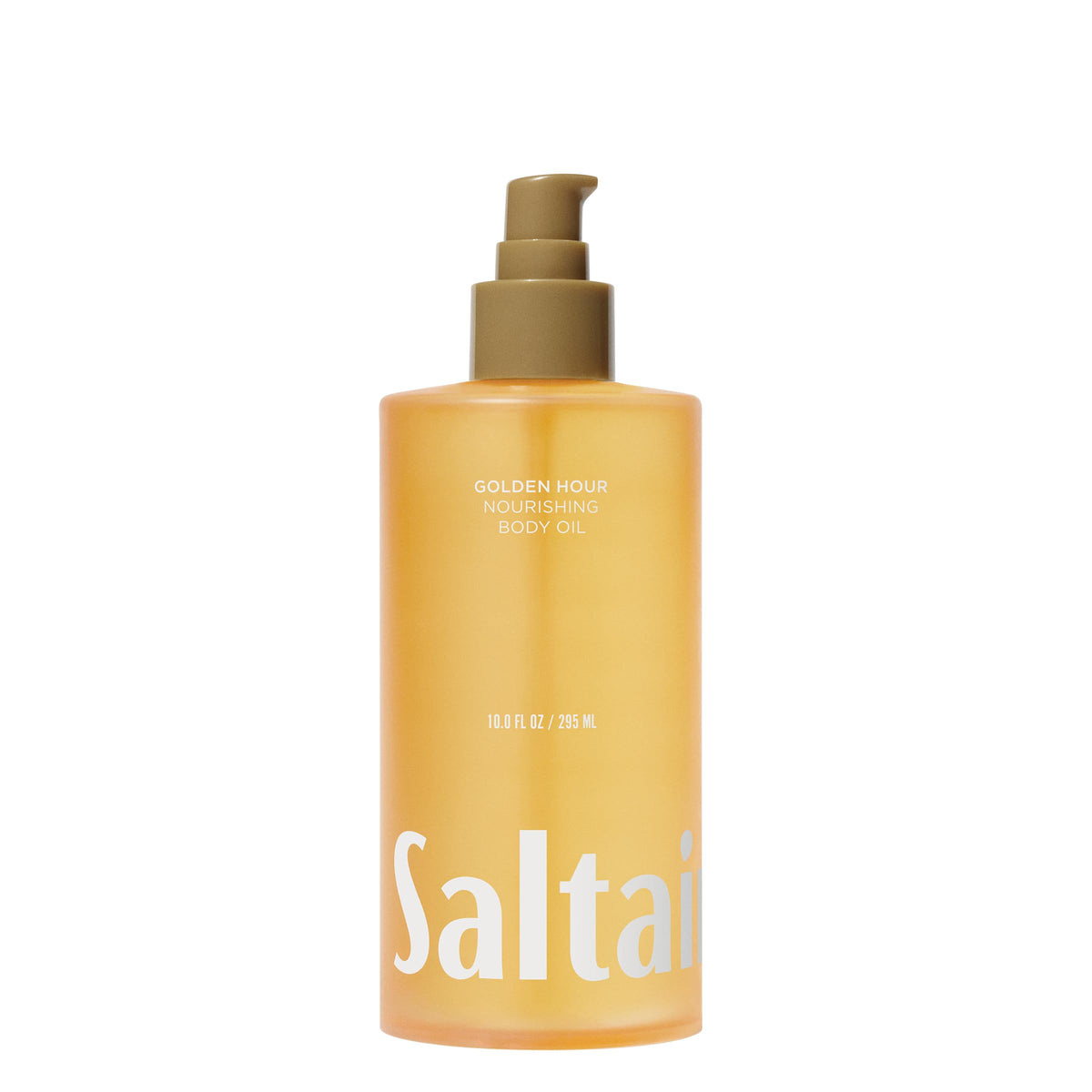 Saltair Body Oil 10 fl oz front view with golden hour design