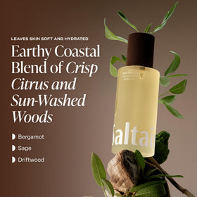Saltair Body Oil 4 fl oz bottle side view