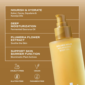 Saltair Body Oil being applied to skin after shower