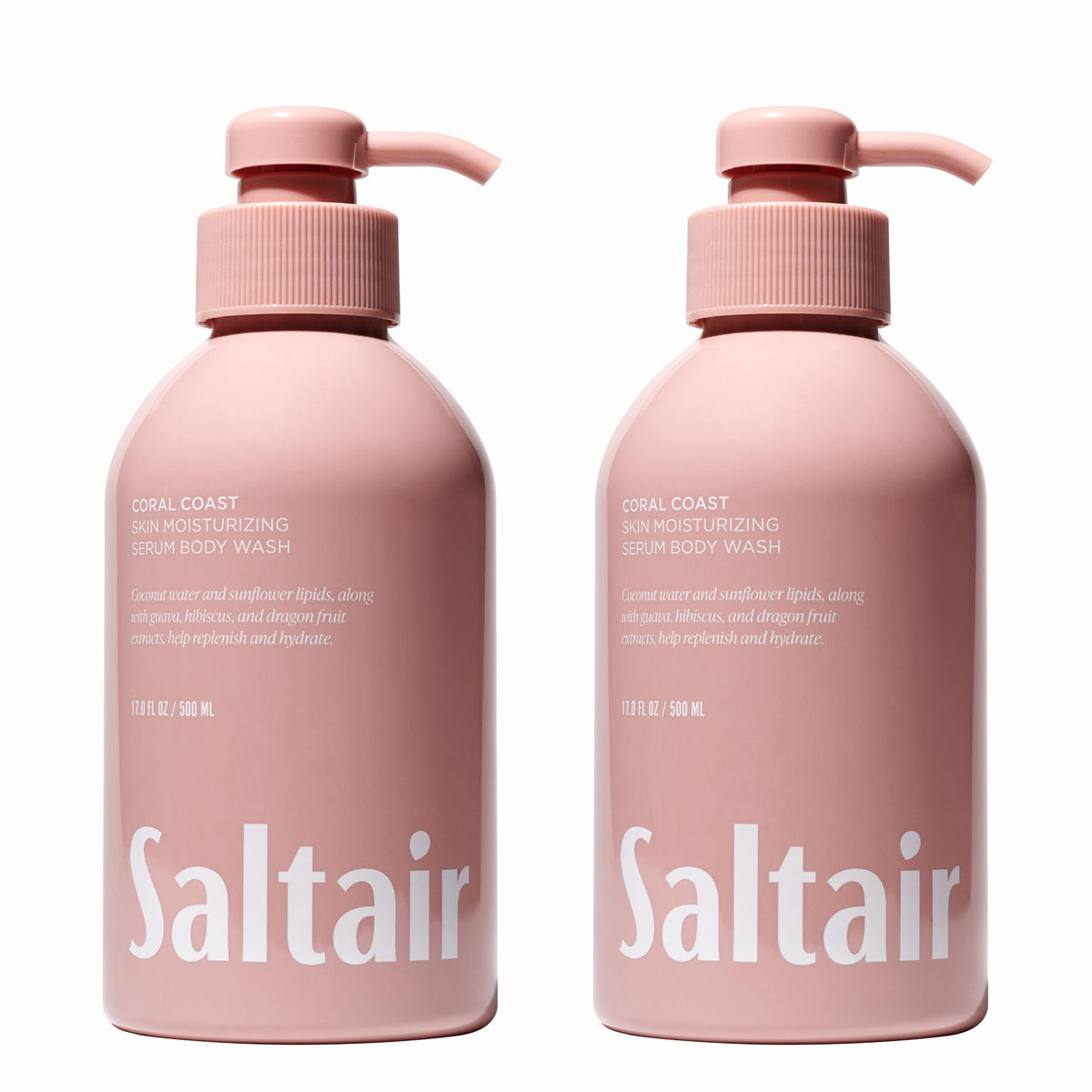 Saltair Body Wash 2-Pack Coral Coast 17oz bottles front view