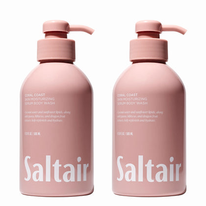 Saltair Body Wash 2-Pack Coral Coast 17oz bottles front view