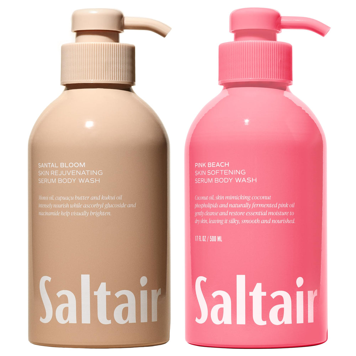 Saltair Body Wash 2-Pack front view with two 17oz pumps