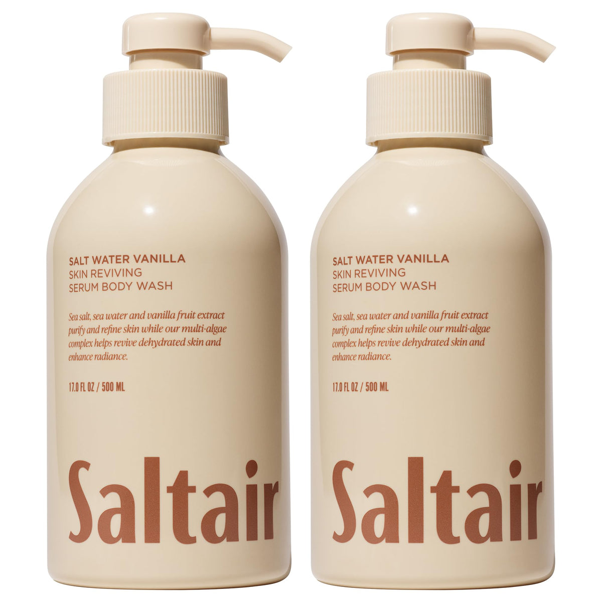 Saltair Body Wash 2-Pack with Salt Water Vanilla scent front view