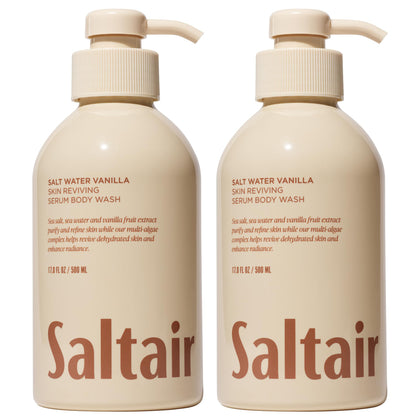 Saltair Body Wash 2-Pack with Salt Water Vanilla scent front view