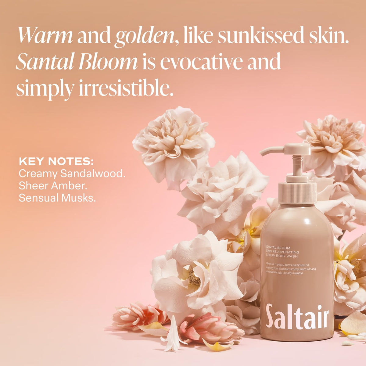Saltair Body Wash pump in use