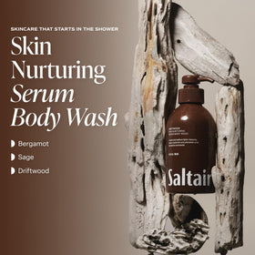 Saltair Driftwood Body Wash showing moisturizing texture