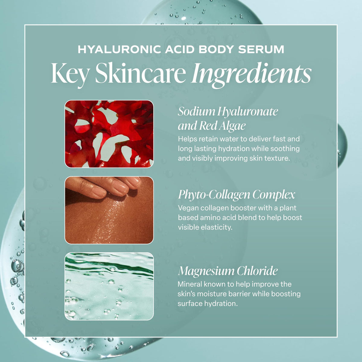 Saltair Hyaluronic Acid Body Serum in lifestyle setting with natural light