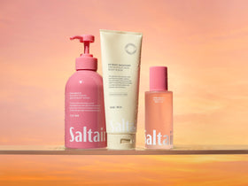 Saltair KP Body Scrub application on skin