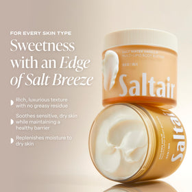 Saltair Multi-Lipid Body Butter 10 oz on a wooden surface
