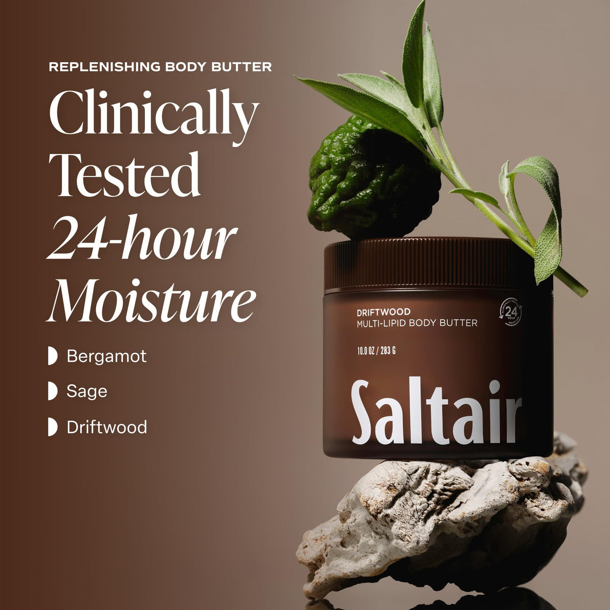 Saltair Multi-Lipid Body Butter 10 oz packaging